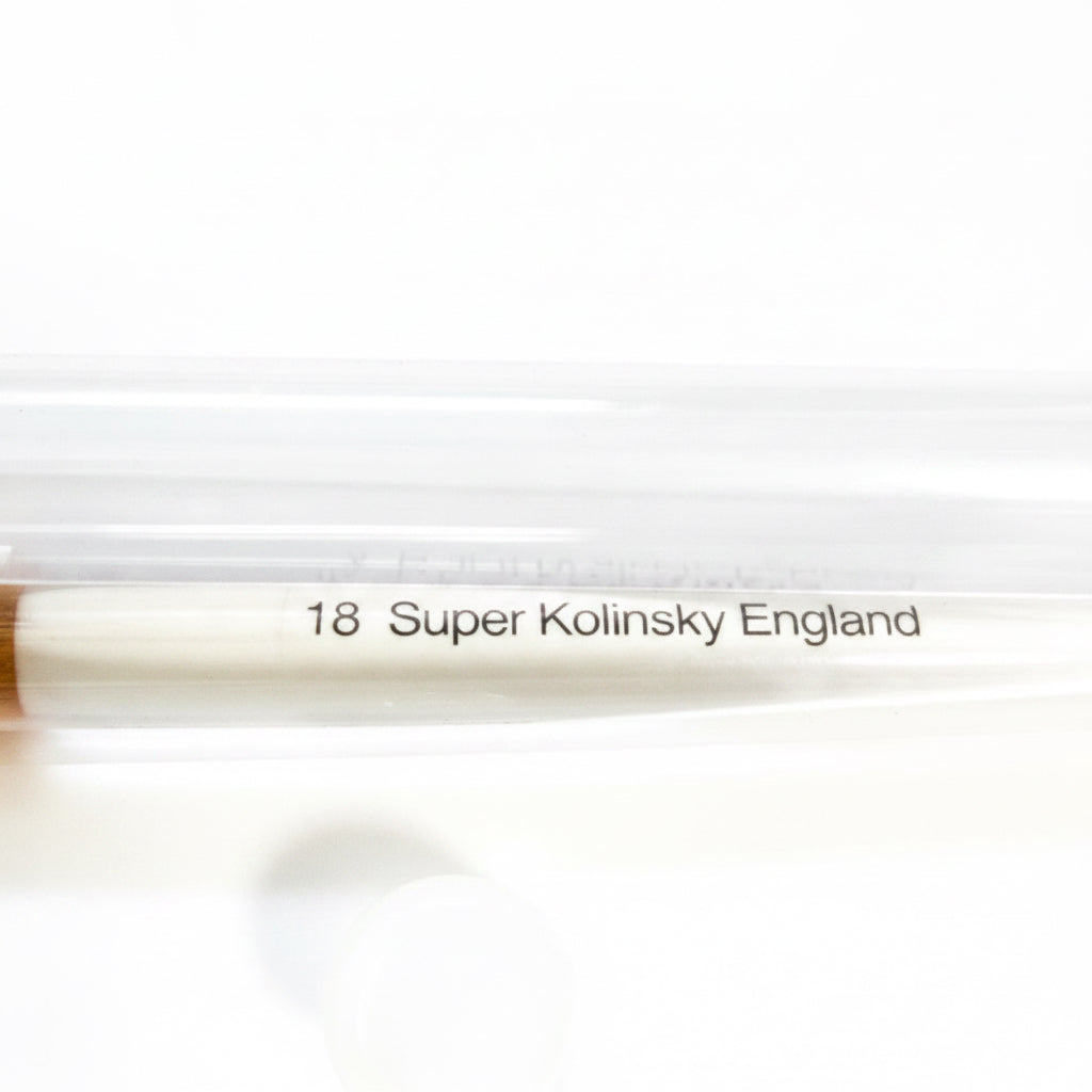 Acrylic nails brush. Cọ đấp bột acrylic. Super Kolinsky England Size 18 Round