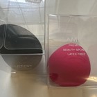LAMTO Teardrop Beauty Sponge – Latex-Free, Black & Pink (2pc)